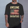 Dad Fathers Day Awesome Like My Daughters T-Shirt Gifts for Him