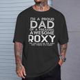 Dad Of Roxy ギフト 父の日 面白い 名前入り Tシャツ 彼への贈り物