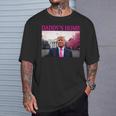 Daddy's Home President Donald Trump Pink Trumpelfie Tシャツ 彼への贈り物