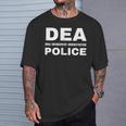 Dea 警察官 麻薬取締局 フロントサイド Tシャツ 彼への贈り物