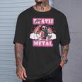 Death Metal Grim Reaper ピンクユニコーン ファニーヘビーメタル Tシャツ 彼への贈り物