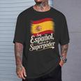 Diseño Divertido De España Orgullo Porer Español Camiseta unisex Regalos para él
