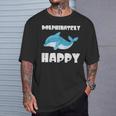 Dolphinately Happy ドルフィンズ イルカ 哺乳類 海 Dolphin ドルフィン Tシャツ 彼への贈り物