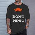 Don't Panic Rustacean Ferris The Crab Rustプログラミング Tシャツ 彼への贈り物