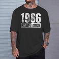 Edición Limitada Y Nacido En 1986 In Mangas Camiseta unisex Regalos para él