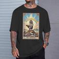 The Emperor 面白いアライグマ タロットカード ミスティックアライグマ Tシャツ 彼への贈り物