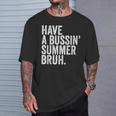 End Ofchool Year Teachers Have A Bussin'ummer Bruh Tシャツ 彼への贈り物