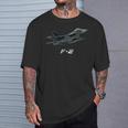F-2日本の戦闘機 Tシャツ 彼への贈り物