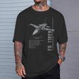 F-5 タイガージェット戦闘機仕様 Tシャツ 彼への贈り物