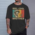 Father's Day Present Fishing Reel Cool Brother T-Shirt Gifts for Him