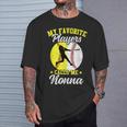 My Favorite Baseball Softball Players Calls Me Nonna T-Shirt Gifts for Him