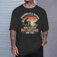 Fishing Dad How Catch Big Dreams 面白い父の日のギフト Tシャツ 彼への贈り物