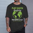 Flat Earthociety Flat Earther Conspiracy Theory Tシャツ 彼への贈り物