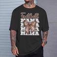 Football Mama Coquette Bow Sport Mom Game T-Shirt Gifts for Him