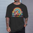 Free Mom Hugs Rainbow Lgbt Gay Lesbian Transgender Pride T-Shirt Gifts for Him