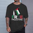 Free Palestine パレスチナ国旗 フリーガザtシャツ Tシャツ 彼への贈り物