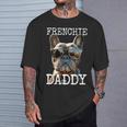 Frenchie Daddyフレンチー パパ 父の日 フレンチブルドッグ Tシャツ 彼への贈り物