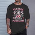 60Th B-Dayintage 1965 Floral 60 Years Of Perfection Tシャツ 彼への贈り物