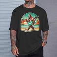 Bigfoot Aloha Hawaiian Surfing Tropical Beach Surfer T-Shirt Gifts for Him