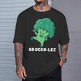 Brocco-Lee Punegetable Love ブロッコリー ビーガンダイエット Tシャツ 彼への贈り物