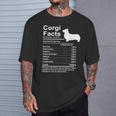 Corgi Facts 栄養ギフト カーディガン ペンブローク Tシャツ 彼への贈り物