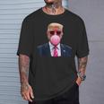 Pop Trump Pink Bubble Gumintage Trump Pink Glasses Tシャツ 彼への贈り物