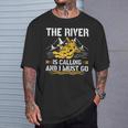 The River Is Calling Water Rafting 川 ラフティング Tシャツ 彼への贈り物