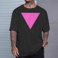 Gay Pride Upside Down Pink Triangle Tシャツ 彼への贈り物