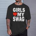 Girls Love Mywag シャツ おもしろい言葉 ガールズ Love Mywag Tシャツ 彼への贈り物