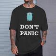Golang Gopher プログラミング ユーモア Don't Panic Coding Developer Tシャツ 彼への贈り物