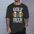 Golf And Beer That's Why I'm Here ゴルフ ビールを飲む人 Tシャツ 彼への贈り物