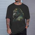 Gorilla モンキーアート 動物 Tシャツ 彼への贈り物