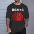 Guantes De Boxeo Love Boxeo Camiseta unisex Regalos para él