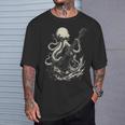 Guitar Player Octopus Heavy Metal Head Guitarist T-Shirt Gifts for Him Guitar Player Octopus Heavy Metal Head Guitarist T-Shirt Gifts for Him