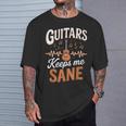 Guitars Keep Meane Pun Guitarists アコースティックギター Tシャツ 彼への贈り物