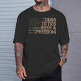 Guns Titties Beer & Freedom Drapeau Américain Humoristique Pour Homme T-Shirt Cadeaux pour lui