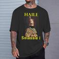 Haileelassie Rastafari In Mangas Camiseta unisex Regalos para él