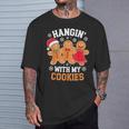 Hangin With My Cookie シャツ メンズ レディース ジンジャーブレッド クリスマス Tシャツ 彼への贈り物