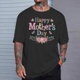 Happy Mother's Day 2025 Cute Wildflowers For Mom Grandma T-Shirt Gifts for Him