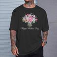 Happy Mother's Day For Mom Cute Mama Floral Bouquet T-Shirt Gifts for Him