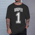 Harpereguidor Número 1 Greatest Fan Camiseta unisex Regalos para él