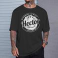 Hector El Hombre El Mito La Leyend Hector Nombre Camiseta unisex Regalos para él