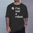 I'm Not A Robot Ai 人工知能ゲーマー Tシャツ 彼への贈り物