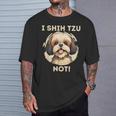 Ihih Tzu Not おもしろシーズー犬 Tシャツ 彼への贈り物