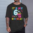 It's My 6Th Birthday Happy 6Ix Year T-Rex 恐竜 面白い Tシャツ 彼への贈り物