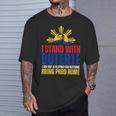 Itand With Digong Duterte Prrd Du30 フィリピン国旗 Tシャツ 彼への贈り物