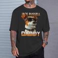 Jack Russell Daddyジャック・ラッセル・パパ・ヴァータグ・パパ・ジャック・ラッセル・テリア Tシャツ 彼への贈り物