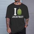Jackfruit ビーガン ベジタリアン エキゾチックフルーツ 植物ベースのダイエット Tシャツ 彼への贈り物
