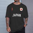 Japan チームサッカー 日本 Number 1Occer Tシャツ 彼への贈り物