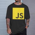 Javascript Js React AngularjsueJs NodeJs プログラマーオタク Tシャツ 彼への贈り物